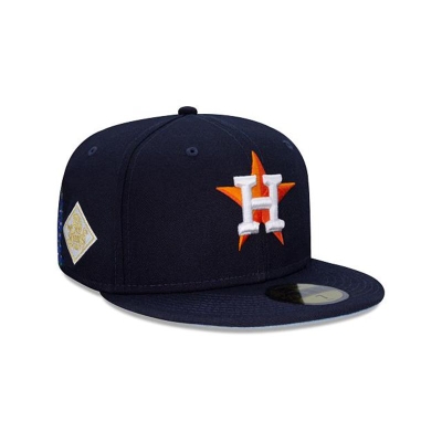 Sapca New Era Houston Astros MLB State Flower 59FIFTY Fitted - Albastri